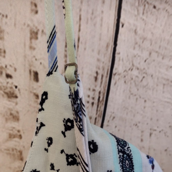 LOFT | TALL LENGTH Patchwork Floral Twist-Cutout Cami Dress - Picture 13 of 16